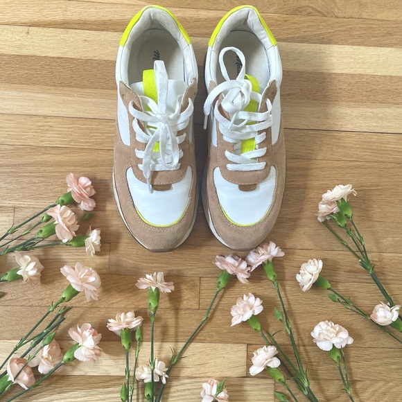 Madewell kickoff trainer shoes with citron pop - Picture 4 of 4
